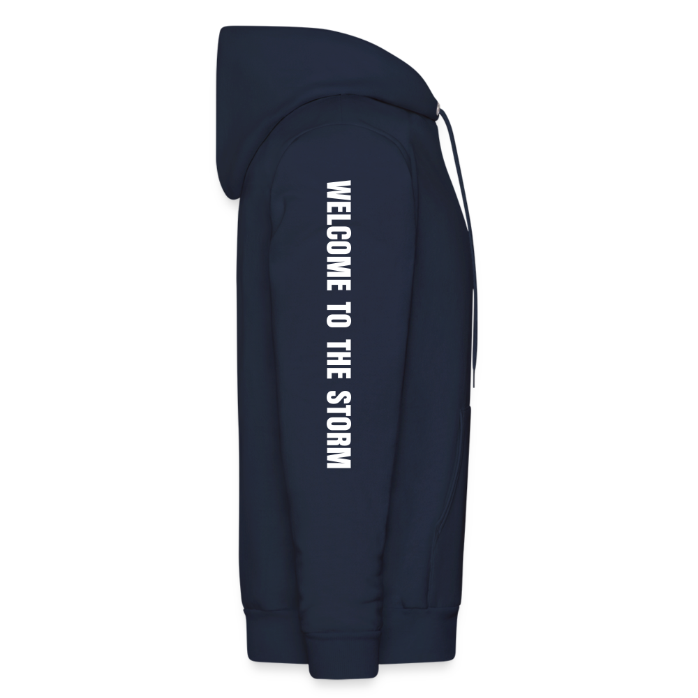 Men's 'Welcome to the Storm' Pullover Hoodie - navy
