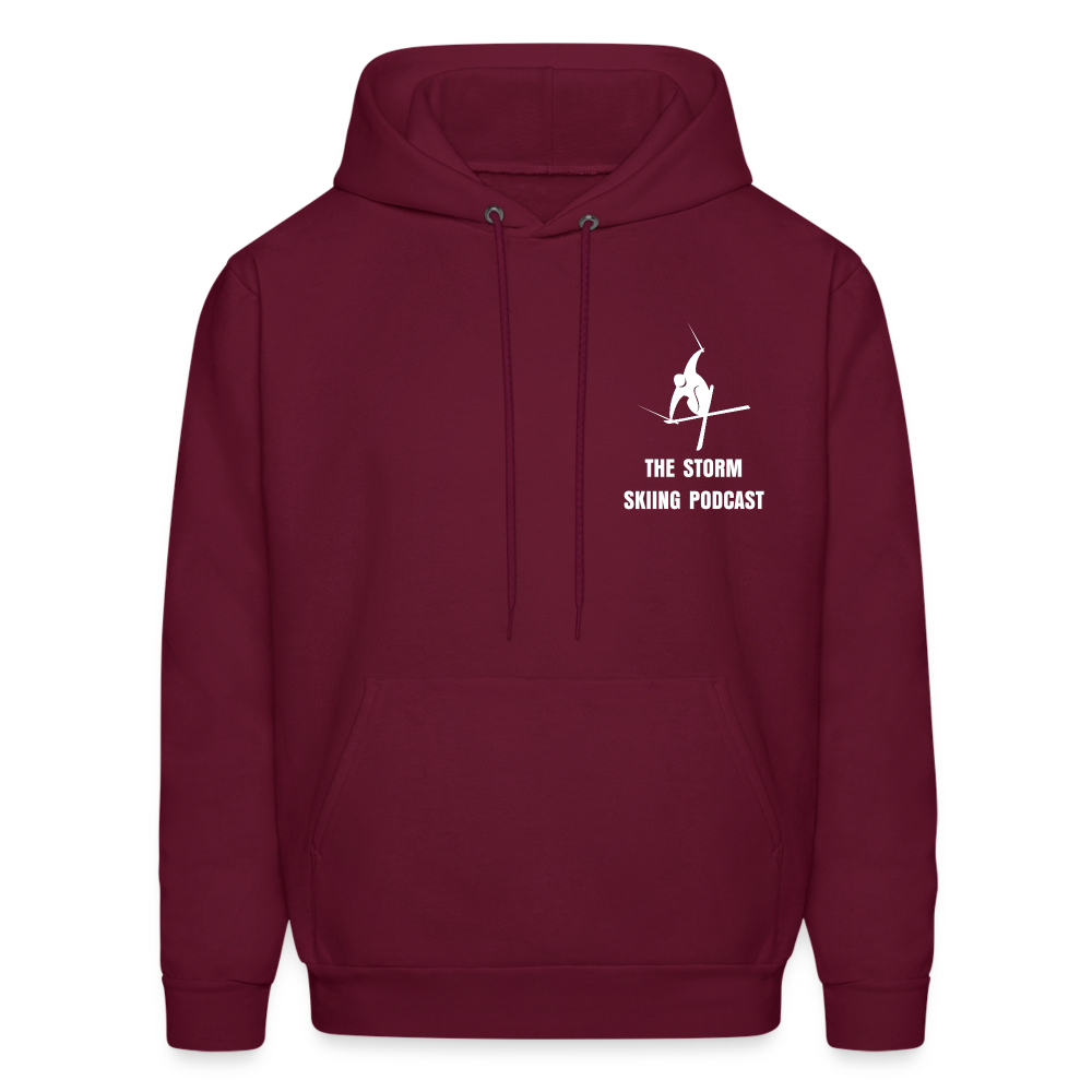Men's 'Welcome to the Storm' Pullover Hoodie - burgundy