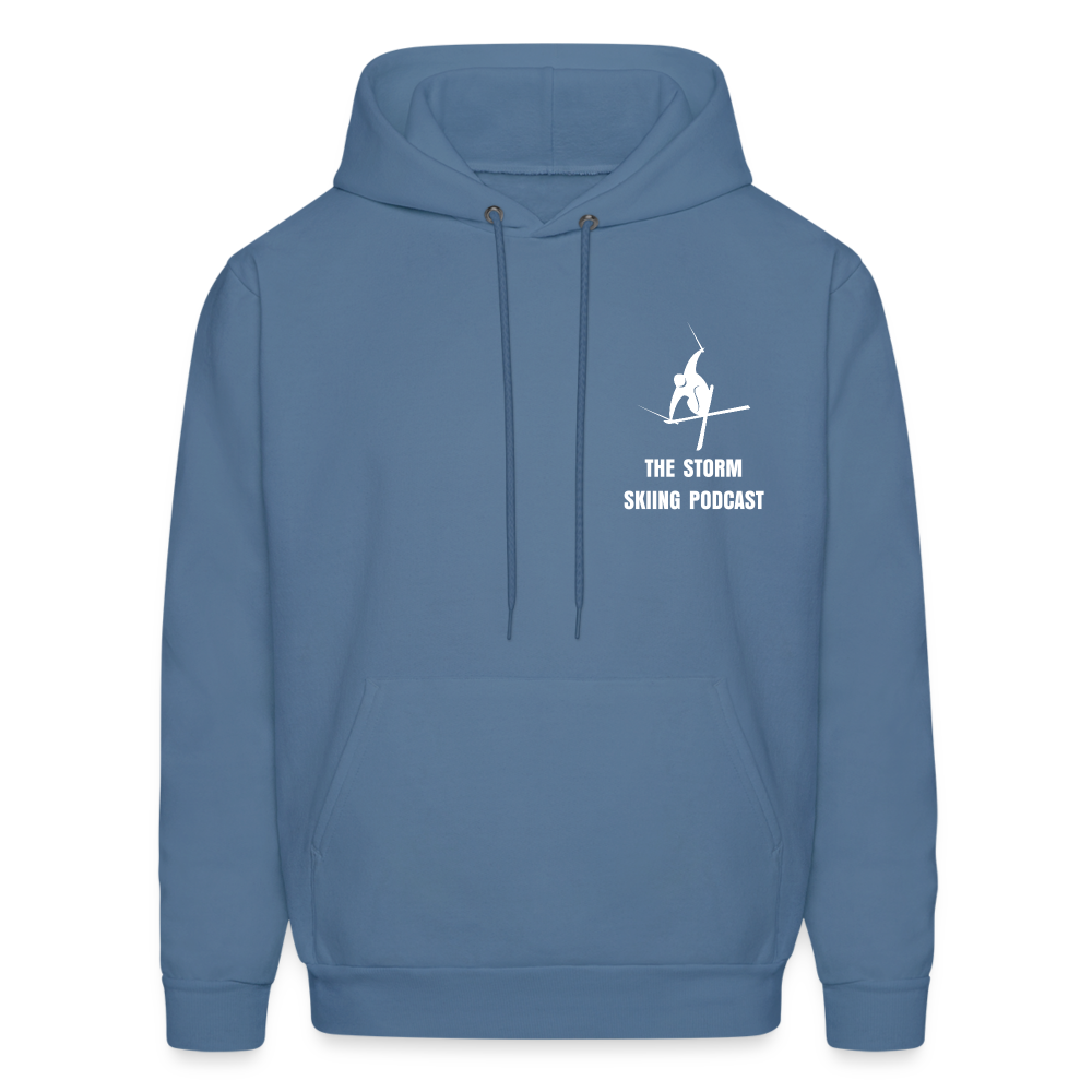 Men's 'Welcome to the Storm' Pullover Hoodie - denim blue