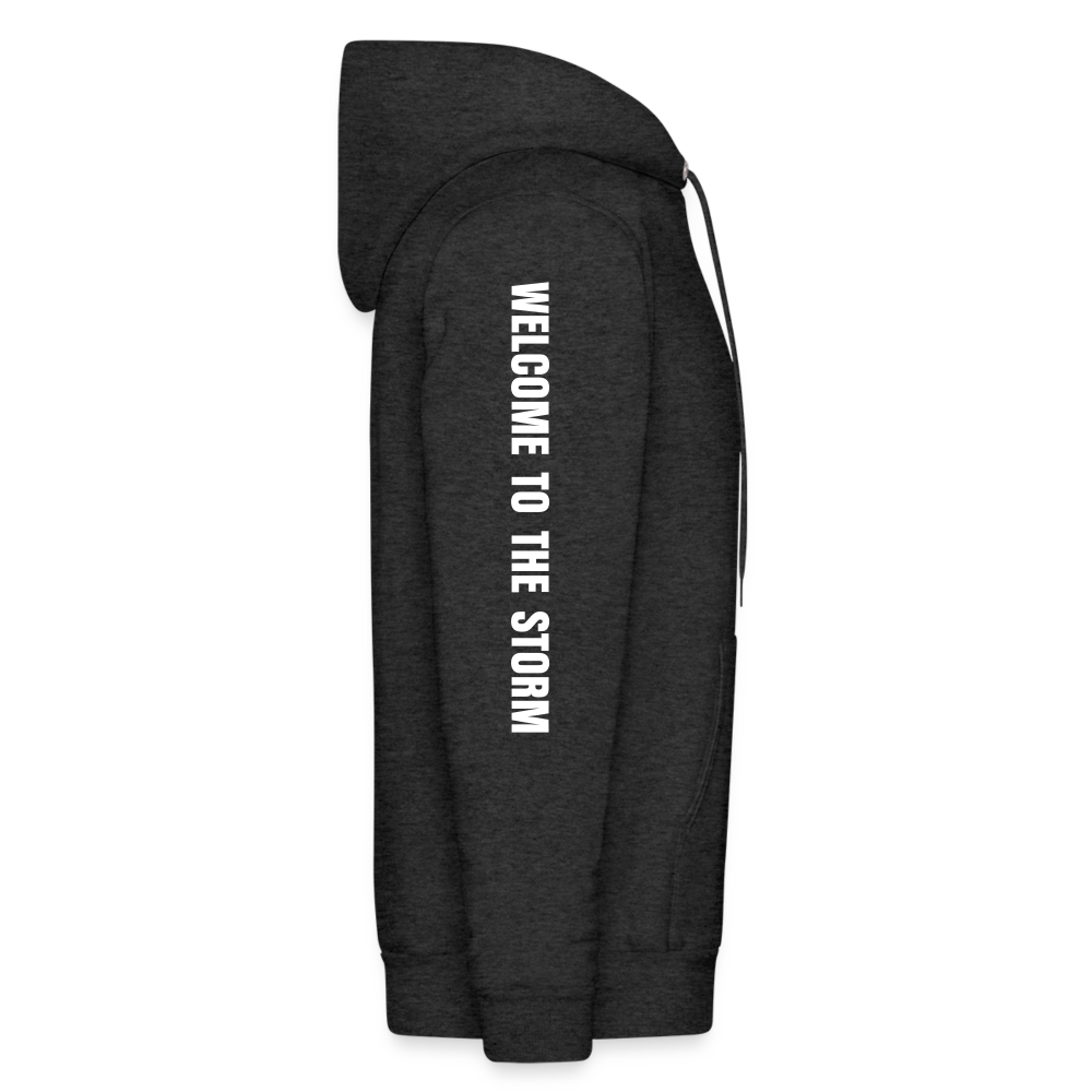 Men's 'Welcome to the Storm' Pullover Hoodie - charcoal grey
