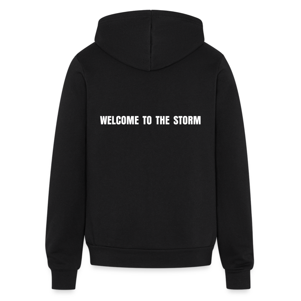 Bella + Canvas 'Welcome to the Storm' Unisex Full Zip Hoodie - black