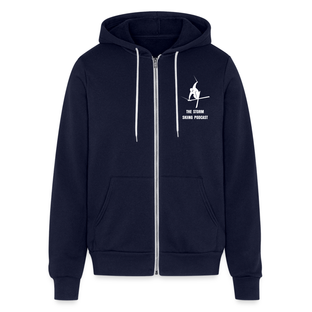 Bella + Canvas 'Welcome to the Storm' Unisex Full Zip Hoodie - navy