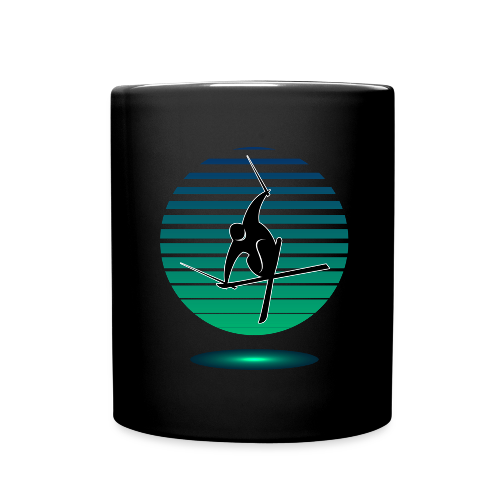 Retro Logo Full Color Mug - black